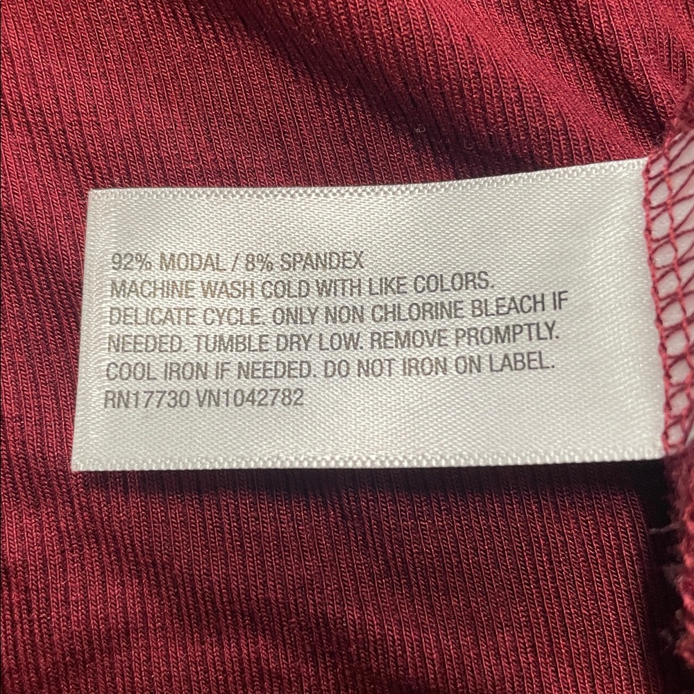 A New Day Knit Mock Neck Sleeveless Maxi Dress Burgundy Woman’s Size M | NWT - Picture 4 of 6